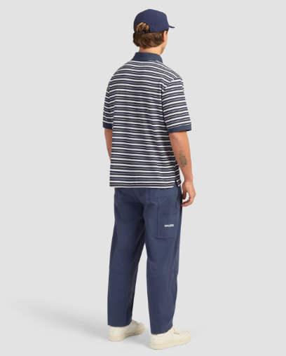 GOAT Pique Polo Stripe